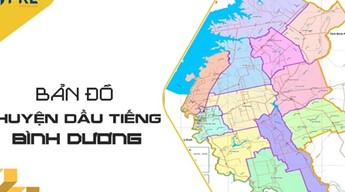 Bản đồ huyện Dầu Tiếng tỉnh Bình Dương mới nhất